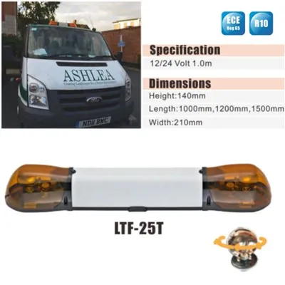 1.1M 16LED Rooftop Strobe Ambulance Emergency Warning Beacon Car Hazard Flash Construction Rotating Light Bar For Trucks best