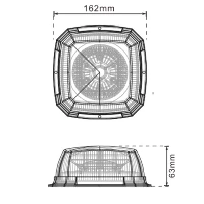 36LED Heavy Duty Warning Strobe Beacon Lamp Mini Light Bar For Car Accessories high quality