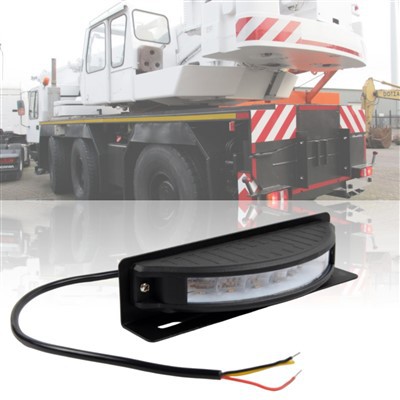 New 24V 12 LED Amber Aluminum Housing IP67 Retrofit Flashing Bright Led Warning Light For Truck/Cars high quality